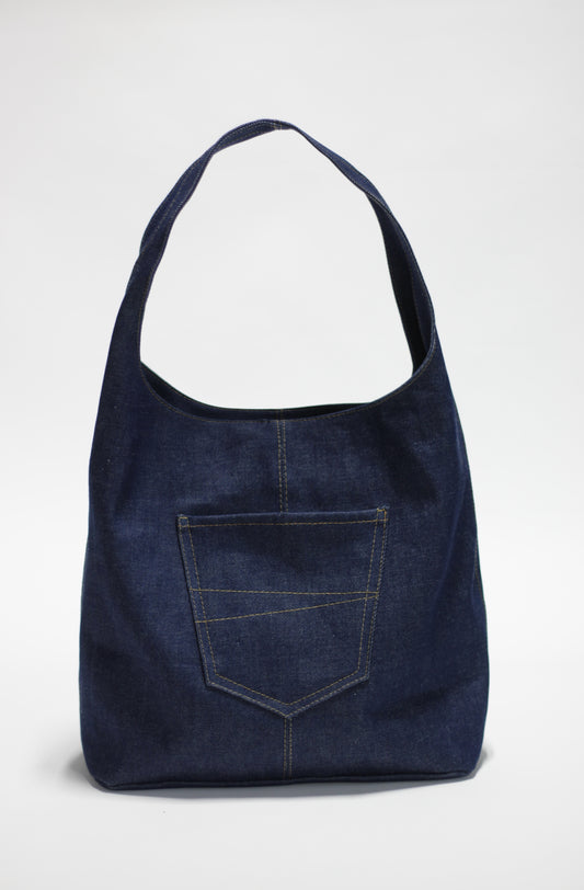 Blue Denim Tote Bag