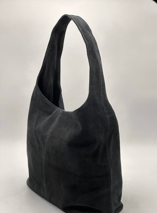 Black leather Tote bag premium